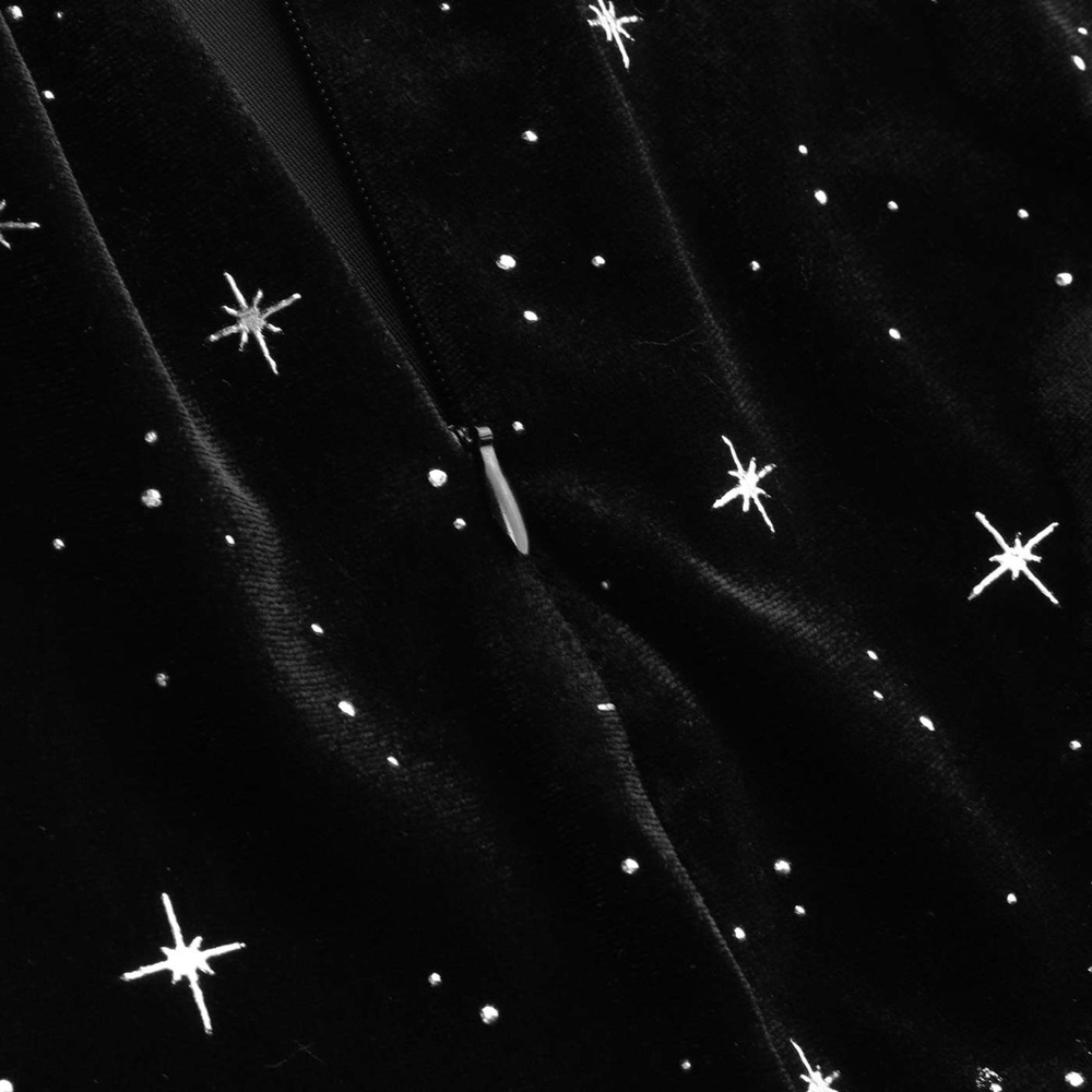 Cider Black Velvet Starry Night Jumpsuit 1XL - Picture 5 of 10
